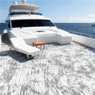 Lukittava EVA-veneen terassi